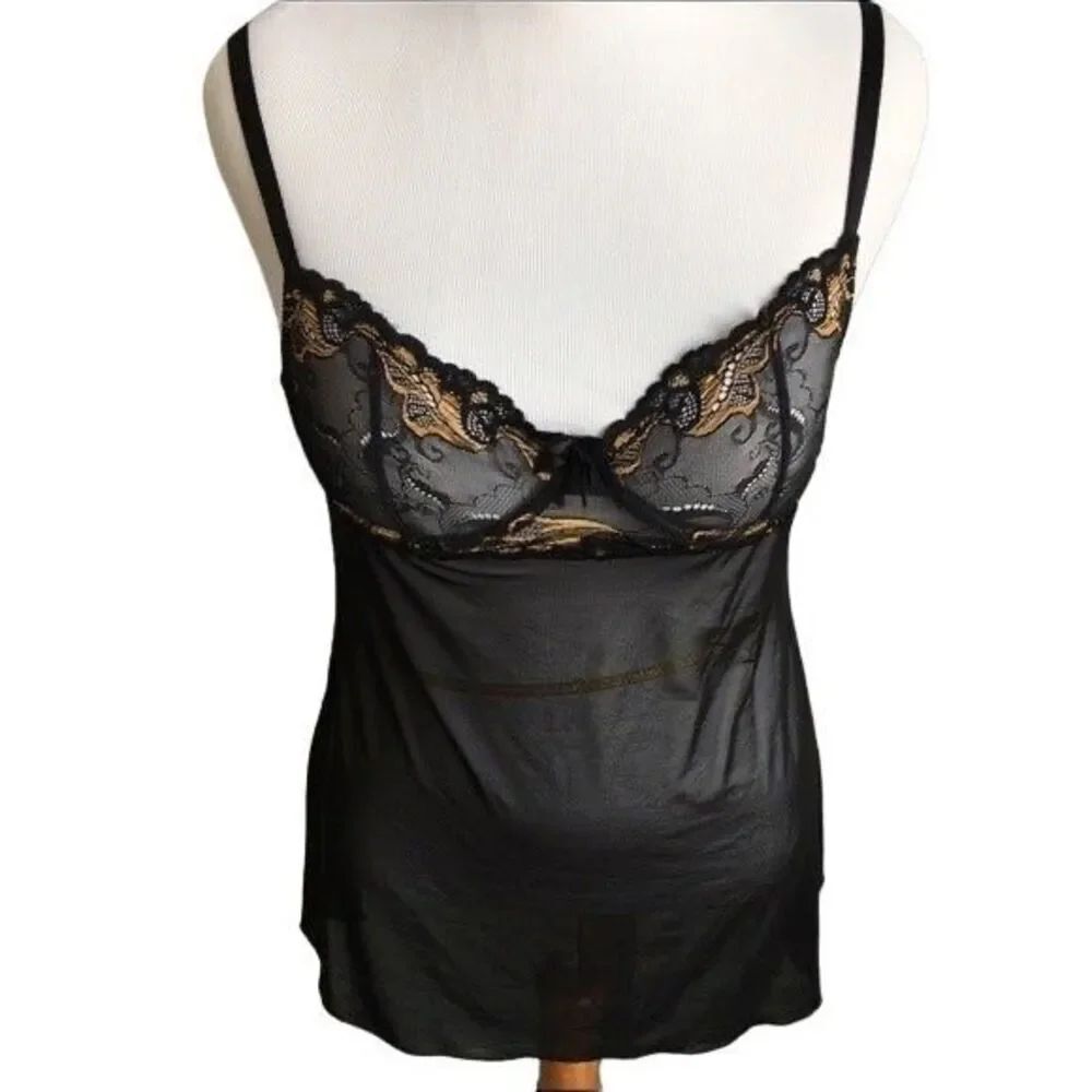 Nordstrom Sexy Black night Lingerie- L